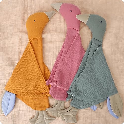 Knirose Newborn Baby Lovey Security Blanket Muslin