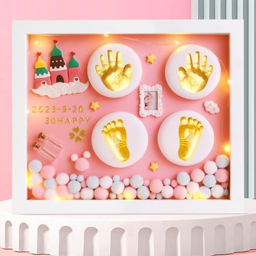 MCstars Handprint Footprint Baby Photo Frame Keepsake
