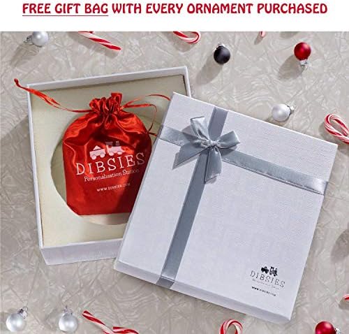 DIBSIES Personalized Photo Frame Baby Christmas Ornament