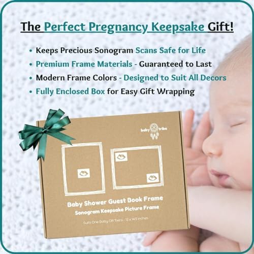 Baby Shower Guest Book Frame with 2 Mats 1