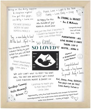 Baby Shower Guest Book Frame with 2 Mats 1