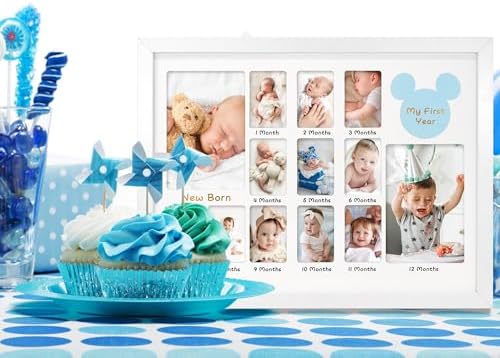 FramePro My First Year Photo Frame 12x16 Baby Milestone Board Keepsake for Newborn to 1 Year Old