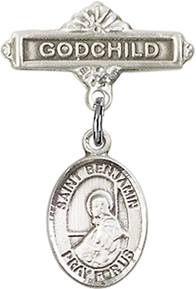 Jewels Obsession Baby Badge with St Benjamin Charm