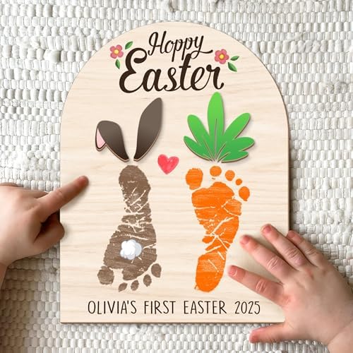 Personalized Babys First Easter Plaque with Name