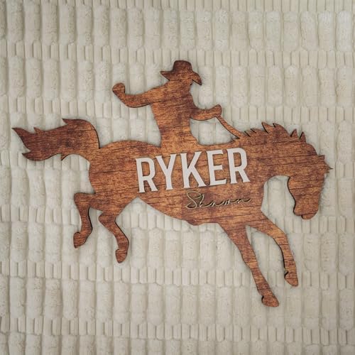 SWaddle AN Western Themed Name Plaque