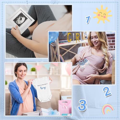 Canlierr 9 Pcs Pregnancy Announcement Set Boy Blue
