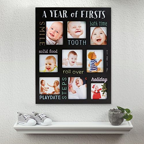 Pearhead Babys Firsts Keepsake Frame Black