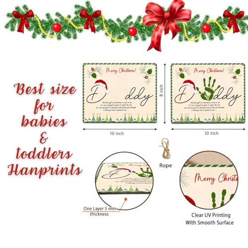 Christmas Gift for Daddy Poem Handprint Keepsake