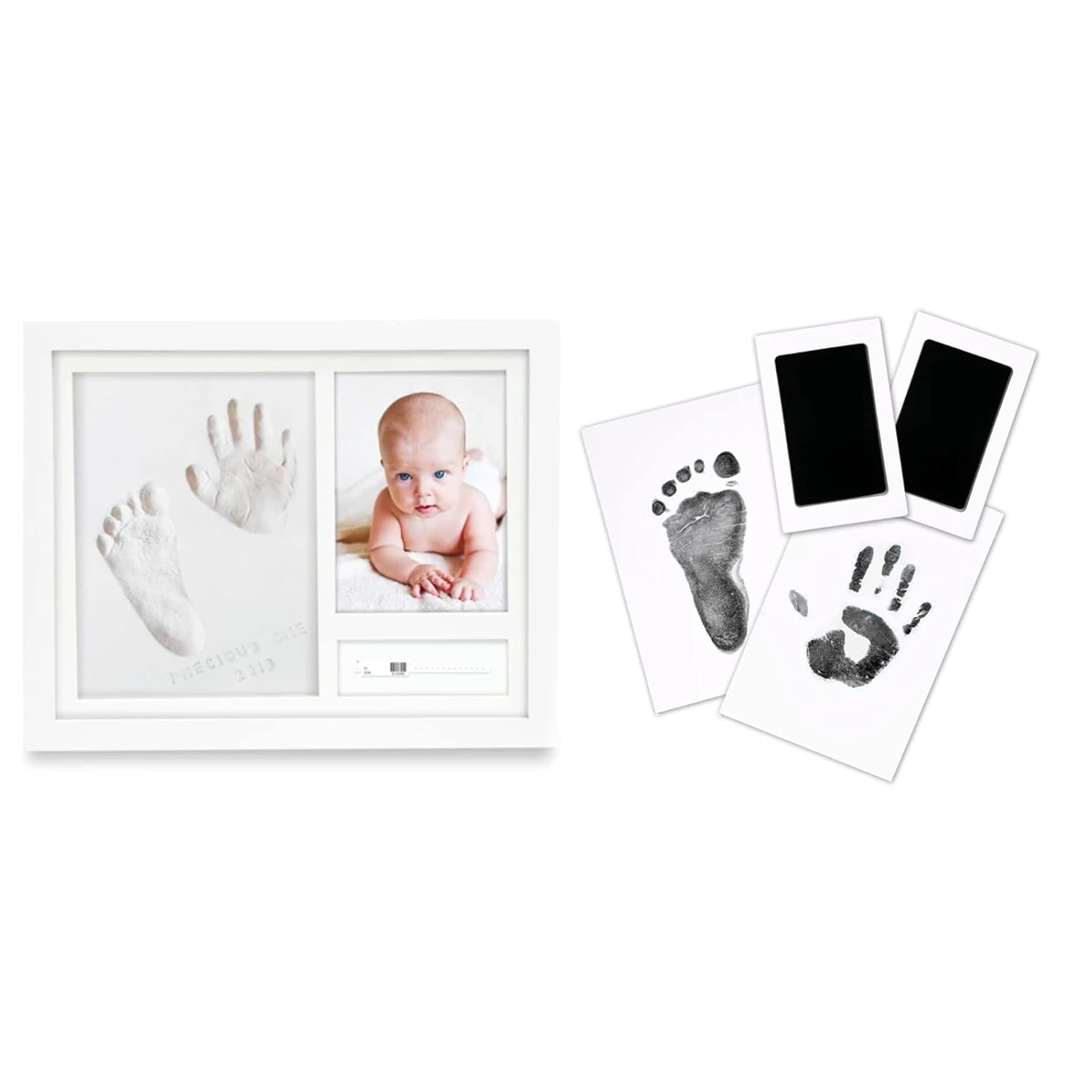 KeaBabies Baby Handprint Footprint Kit Set - Personalized Keepsake Gift