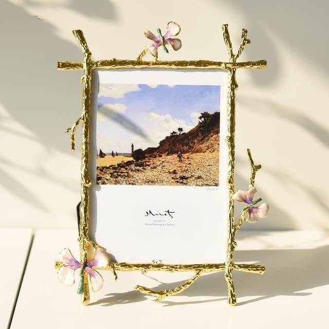 Vintage Gold Photo Frame with Irregular Shape