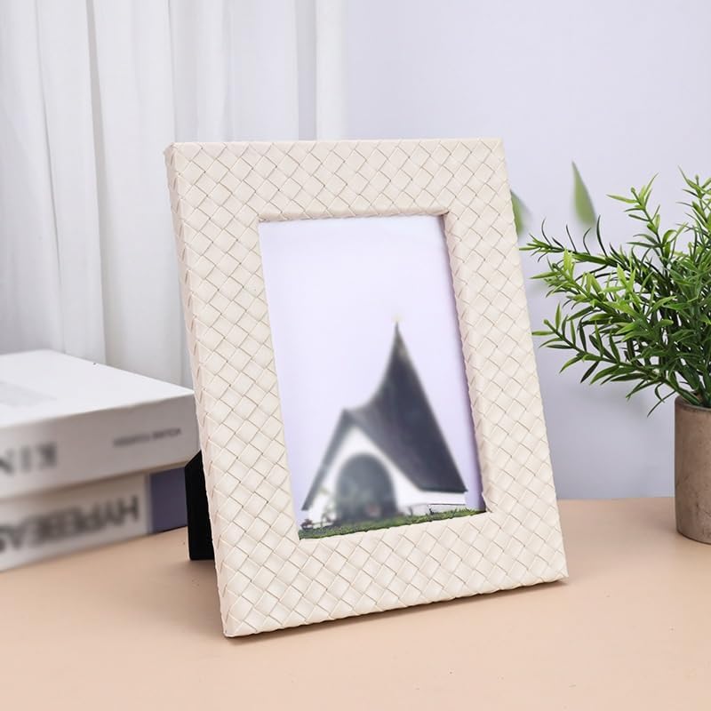 STBTOO Photo Frame Table Leather Keepsake Decor