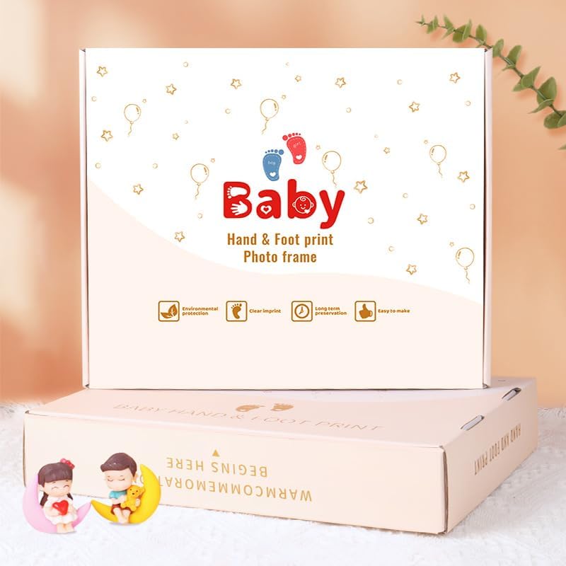MCstars Handprint Footprint Baby Photo Frame Keepsake