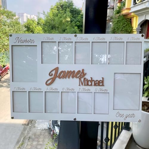 V-DECORPARKS My First Year Photo Frame - 12 Month Baby Decor