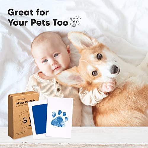 KeaBabies Inkless Hand Footprint Kit - 4-Pack Safe for Baby