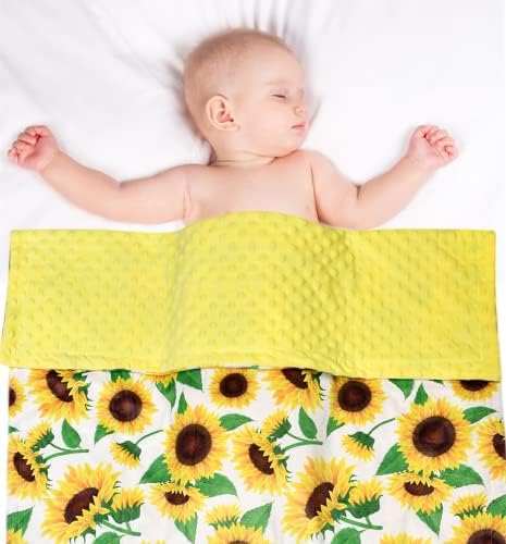 DKLECHUI Baby Blanket with Double Layer Dotted Backing 1