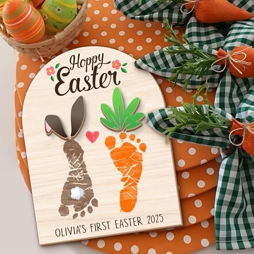 Personalized Babys First Easter Plaque with Name