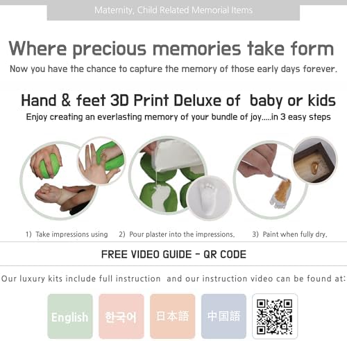 LOVE MOMS PRESENT Baby Print Casting Kit with Frame