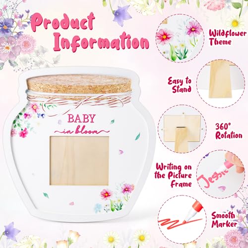 B1ykin Baby Shower Wildflower Jar Frame