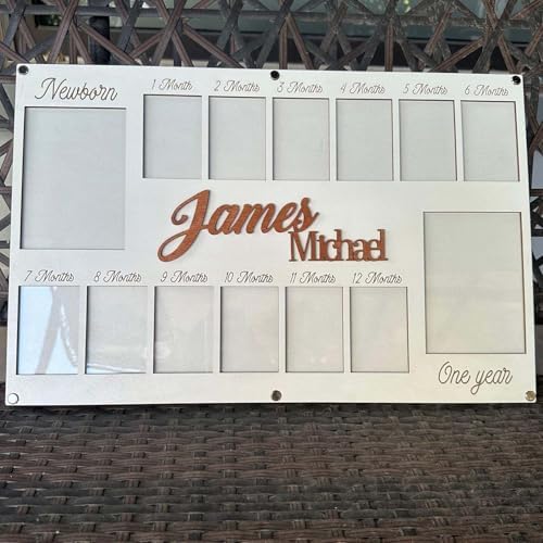 V-DECORPARKS My First Year Photo Frame - 12 Month Baby Decor