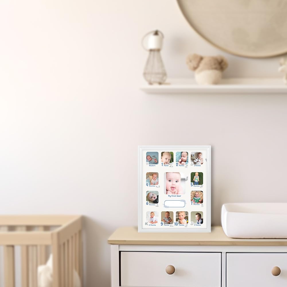 Baby First Year Collage Frame 11x13 Wood