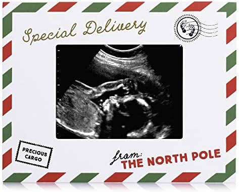 Pearhead Holiday Sonogram Frame with Easel and Hanger