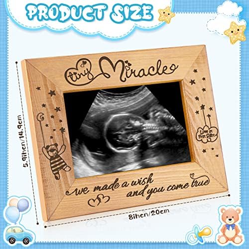 Jenaai Tiny Miracle Engraved Ultrasound Photo Frame