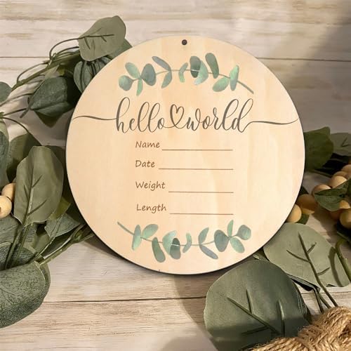 GAIBIJA Baby Birth Announcement Sign with Marker Pen