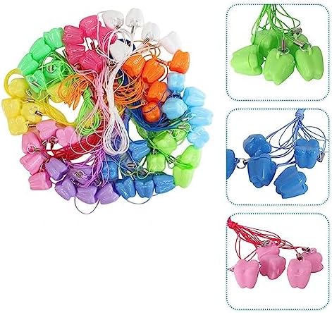 100 Pcs Lost Teeth Saver Necklace Holder