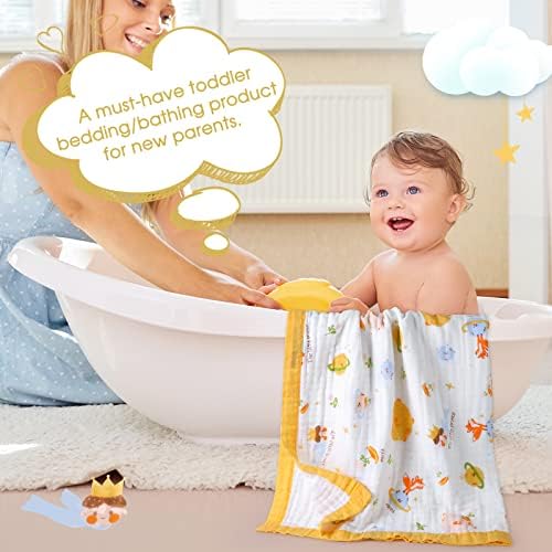 Gihims Baby Muslin Swaddle Blanket - 433x433 Inch Large Cotton Receiving Blanket