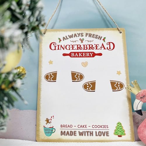 Gingerbread Baby Footprint Christmas DIY Hanging Sign