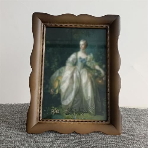 Retro Vintage Metal Photo Frame 4x6 Inches