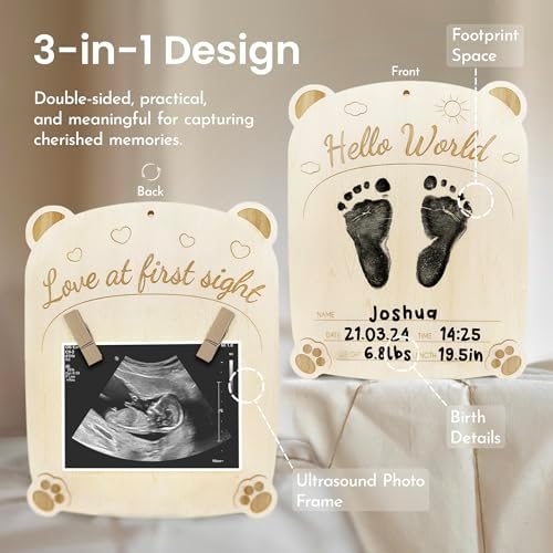 CHIPCHIP Baby Announcement Sign Memory Kit