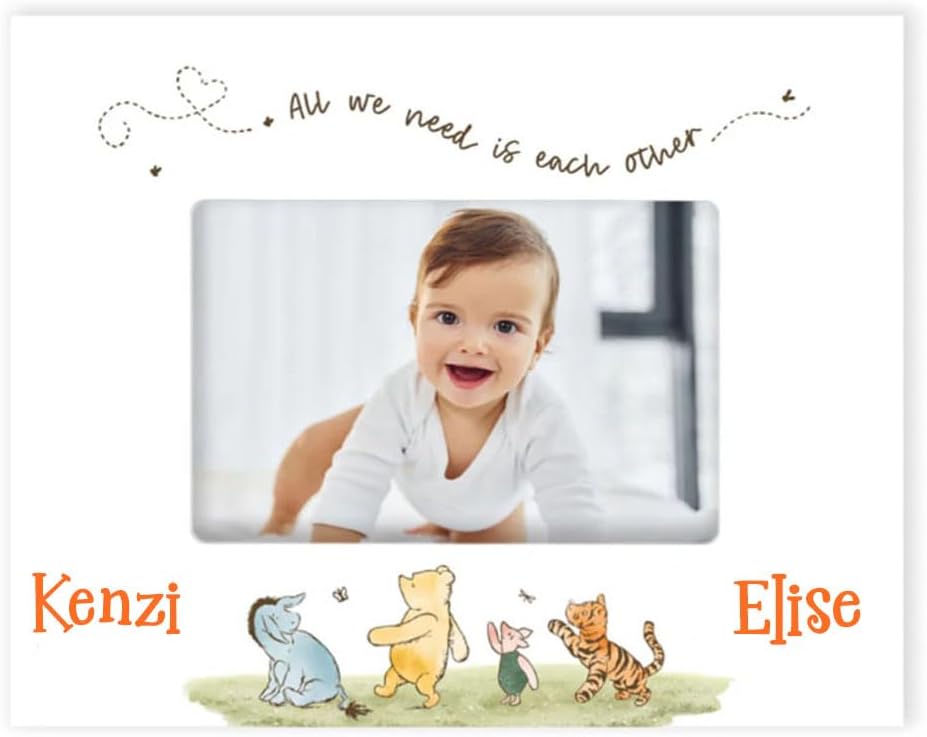 Winnie the Pooh Personalized Baby Picture Frame 4x6