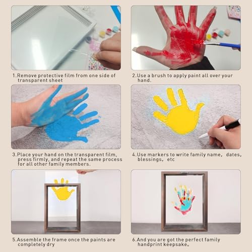 XQC Family Handprint Kit DIY Craft Keepsake Frame