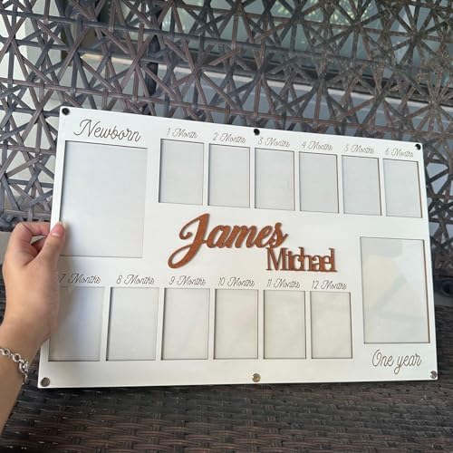 V-DECORPARKS My First Year Photo Frame - 12 Month Baby Decor