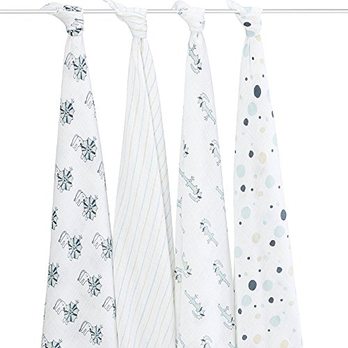 Aden and Anais Royal Swaddle Blanket - Soft Cotton