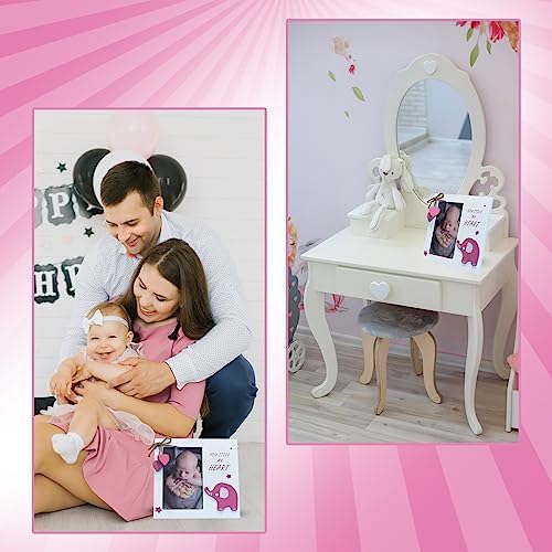 Baby Girl You Stole My Heart Wooden Newborn Picture Frame Pink