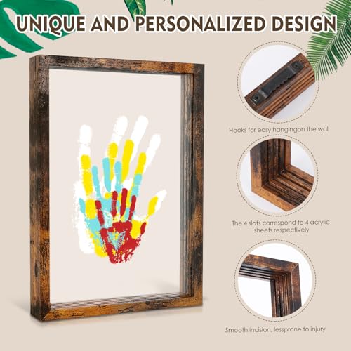 Himake Family Handprint Kit with Non-Toxic Paints
