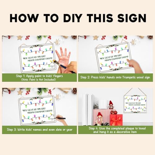 Daddy Handprint You Light Up My Life 6x8 Keepsake Sign