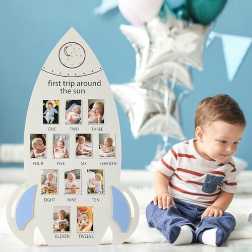 First Trip Around the Sun Rocket Photo Frame Keepsake