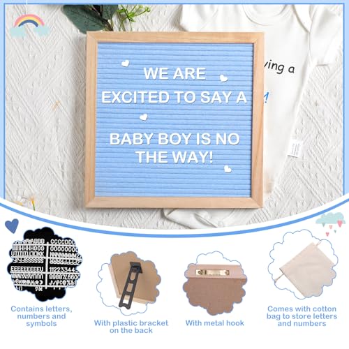 Canlierr 9 Pcs Pregnancy Announcement Set Boy Blue
