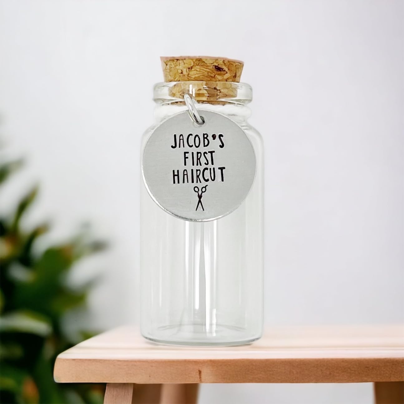 First Haircut Keepsake Jar with Personalized Name 1
