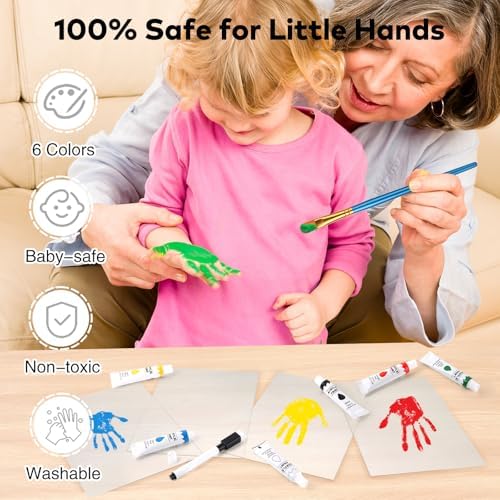 Omrhvi Family Handprint Kit DIY Craft Keepsake Frame