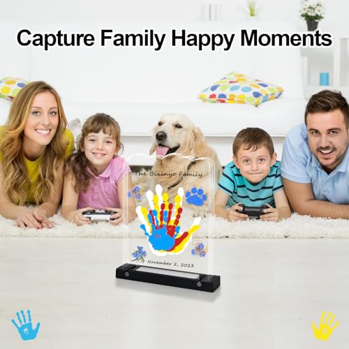 Family Handprint Kit with Night Light Baby Pet Keepsake Personalized Gift