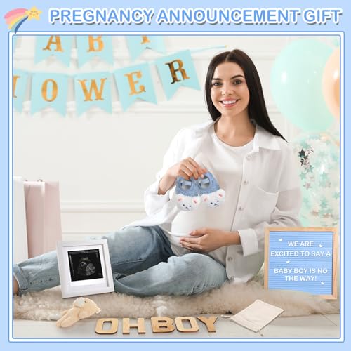 Canlierr 9 Pcs Pregnancy Announcement Set Boy Blue