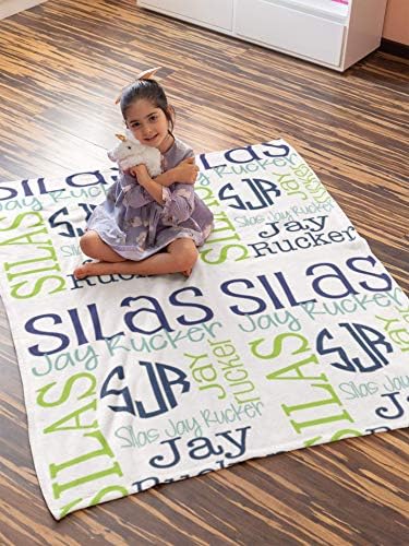 Personalized Baby Blanket with Name for Boy Girl 1