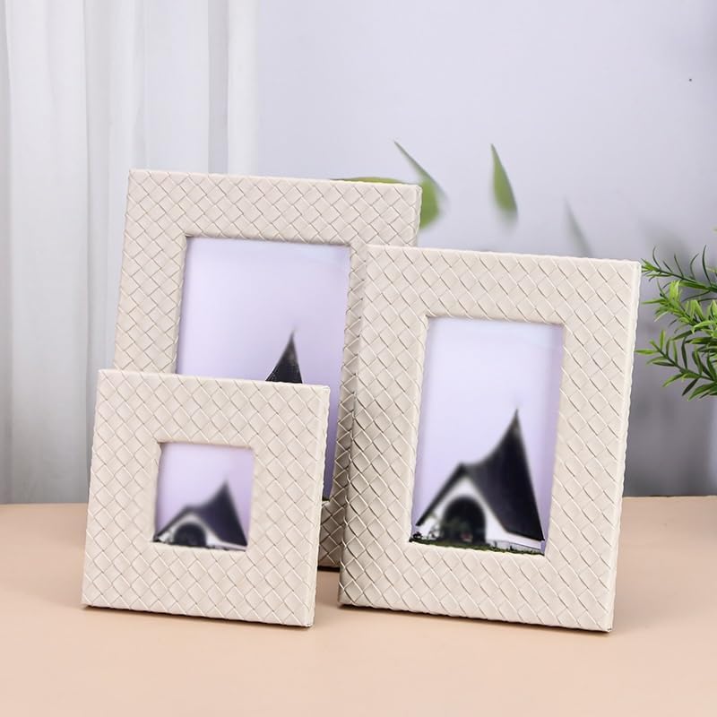 STBTOO Photo Frame Table Leather Keepsake Decor
