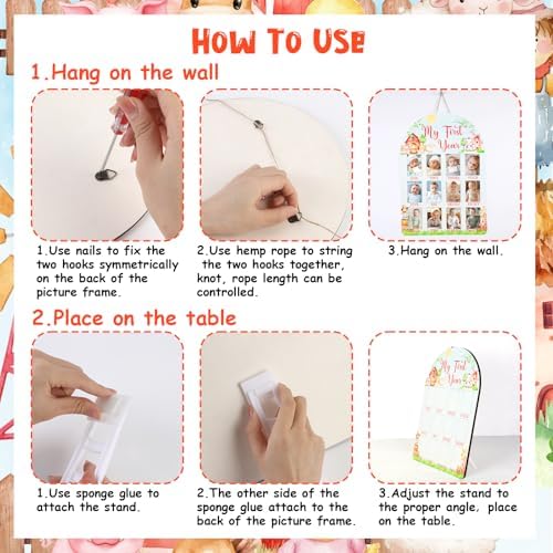 Cheerupp Farm Animal Themed 1st Year Photo Frame