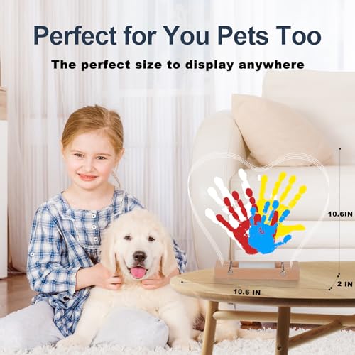 Bixinyo Heart Handprint Kit with Night Light