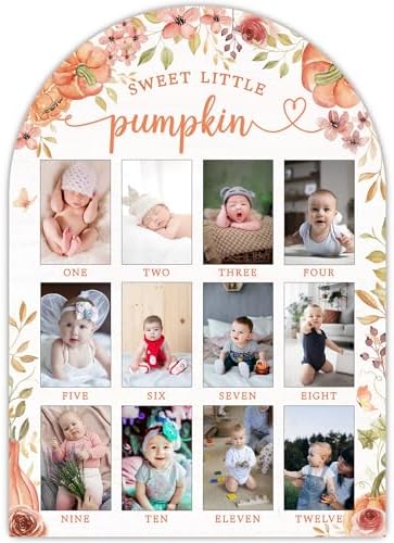 My First Year Photo Board - 12 Months Wooden Frame
